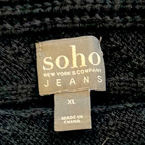 Soho New York & Company Jeans women’s black sweater. Size XL. - Picture 8 of 8